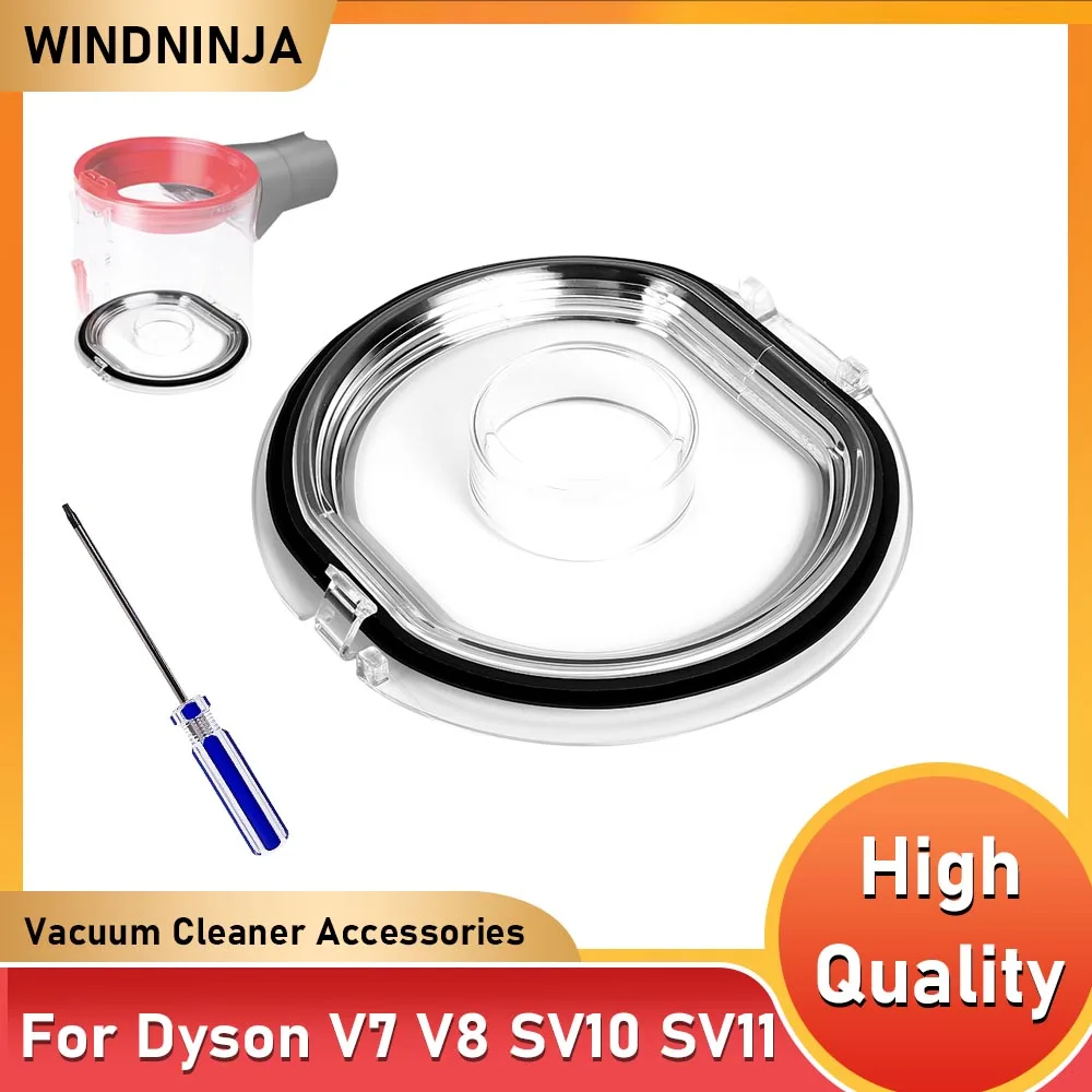 Staubbehälter Deckel Eimer Bodenabdeckung & Dichtungsring für Dyson V7 V8 SV10 SV11 Staubsauger Teil Staubbecher Zubehör Image