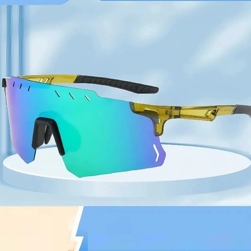 2025 Neue polarisierte Outdoor-Sport-Sonnenbrille, Fahrrad-Sonnenbrille, ultraleichte, winddichte Brille, Sicherheitsbrille 9966 Image
