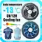 Ventilateur de refroidissement 12V pour climatiseur, gilet, vêtements de climatisation, ventilateur frais portable 5V pour le travail à haute température, gilet de pêche
