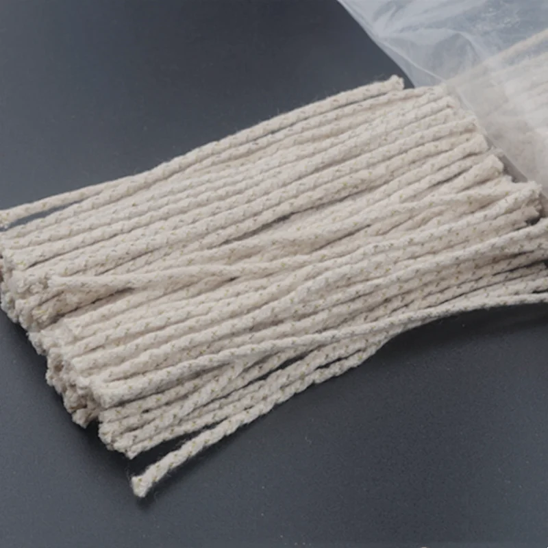 10/30/50/100 Stück Feuerzeug-Kupferdraht-Baumwolldochte Öl- und Benzinfeuerzeug Universelle Baumwolldochte Ersatz-Zigarettenzubehör Image