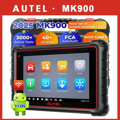 Autel MaxiCOM MK900 Diagnostic Scanner DoIP CAN FD Scan Tool Bi-directional Control 40+ Service Functions Upgrade of MK808BT PRO