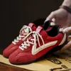 Maden Vintage Patchwork Rot Racing Sneakers Unisex Sommer Atmungsaktive Deutsche Trainer Schuhe Dünne Sohle Casual Lace-Up Sportliche Schuhe