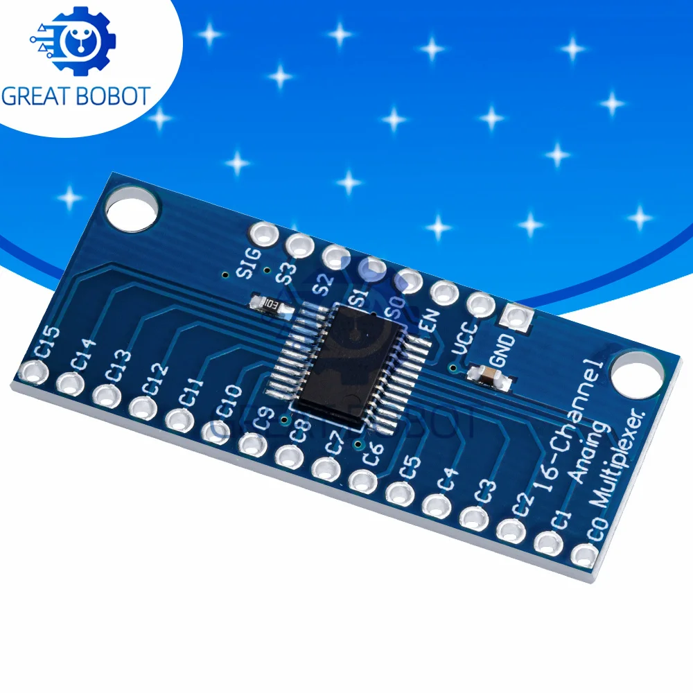 CD74HC4067/74HC4067 16-Kanal Analog Digital Multiplexer Breakout Board Modul Image