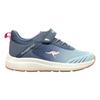 Sneaker KANGAROOS "KB-RIDA EV", Gr. 34, grisaille, blau sky, Textil, Synthetik, sportlich, Schuhe
