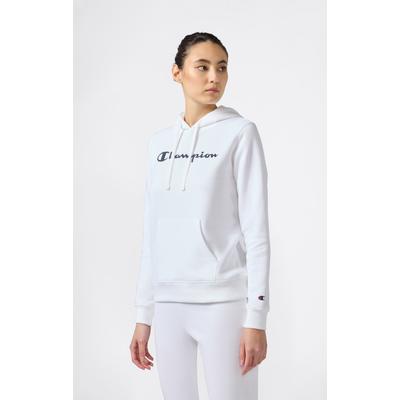 Kapuzensweatshirt CHAMPION, Damen, Gr. L (42/44), weiß (wht, ns), Obermaterial: 55% Baumwolle, 45% Polyester, sportlich, Sweatshirts Image