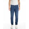 Slim-fit-Jeans REPLAY "Anbass", Herren, Gr. 31, Länge 30, blau (dunkelblau), Denim/Jeans, Obermaterial: 90% Baumwolle, 8% Polyester, 2% Elasthan, casual, slim fit normal, Jeans