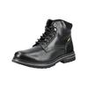 Schnürstiefelette CAMEL ACTIVE "camel active Stiefelette Leder", Herren, Gr. 43, schwarz kombi, Leder, casual, Schuhe