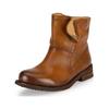 Stiefelette FELMINI "Felmini Stiefelette Leder", Damen, Gr. 41, braun (mittelbraun), Leder, casual, Schuhe