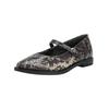 Riemchenballerina PAUL GREEN "Paul Green Ballerinas Leder", Damen, Gr. 38,5, braun, Leder, casual, Schuhe