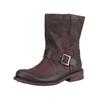 Bikerboots FELMINI "Felmini Stiefelette Veloursleder", Damen, Gr. 41, braun, Veloursleder, casual, Schuhe