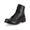 Schnürstiefelette FELMINI "Felmini Stiefelette Leder", Damen, Gr. 38, schwarz, Leder, casual, Schuhe
