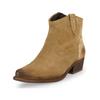 Bikerboots FELMINI "Felmini Stiefelette Leder", Damen, Gr. 38, grau (stone), Leder, casual, Schuhe