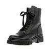Schnürstiefelette GABOR "Gabor Stiefelette Leder", Damen, Gr. 39, schwarz, Leder, casual, Schuhe