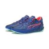 Sneaker PUMA "Stewie 4 Night Vision Basketballschuhe Damen", Gr. 40.5, vivid blau electric peppermint grün, Obermaterial: Synthetik; Futter: Textil; Laufsohle: Gummi, Schuhe