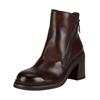 Stiefelette FELMINI "Felmini Stiefelette Leder", Damen, Gr. 38, braun, Leder, casual, Schuhe