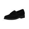 Slipper GABOR "Gabor Slipper Veloursleder", Damen, Gr. 40,5, schwarz, Veloursleder, casual, Schuhe