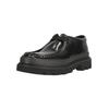 Schnürschuh CLARKS "Badell Seam", Herren, Gr. 41, schwarz, Leder, elegant, Schuhe, mit extra leichter Chunky-Sohle