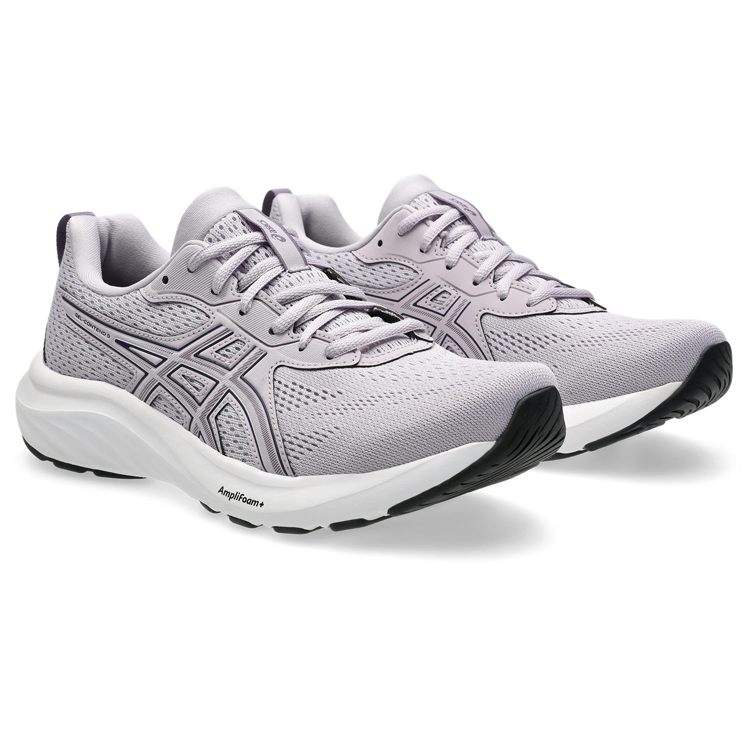 Laufschuh ASICS "GEL-CONTEND 9", Damen, Gr. 37,5, dusk violet, lavender grau, Textil, Schuhe Laufschuh, mehr Dämpfung