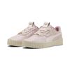 Sneaker PUMA "Carina 3.0 Luxe Sneakers Damen", Gr. 40.5, mauve mist jasmine flower pink, Obermaterial: Leder, Synthetik; Futter: Textil, Synthetik; Innensohle: Textil; Laufsohle: Gummi, Schuhe