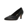 Pumps CLARKS "Linvale", Damen, Gr. 41,5, schwarz, Leder, klassisch, Schuhe, im simplen Look mit Komfort-Fußbett
