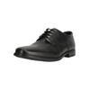 Schnürschuh CLARKS "Howard Walk", Herren, Gr. 44, schwarz, Leder, klassisch, Schuhe, mit stützendem und dämpfendem Fußbett