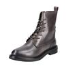 Schnürstiefelette GEOX "Geox Stiefelette Glattleder", Damen, Gr. 40, grau (taupe), Glattleder, casual, Schuhe