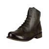 Schnürstiefelette FELMINI "Felmini Stiefelette Leder", Damen, Gr. 38, braun (dunkelbraun), Leder, casual, Schuhe