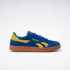 Sneaker REEBOK CLASSIC "REEBOK SMASH EDGE", Gr. 42, optimumblau, goldenhaze, gum, Leder, Synthetik, sportlich, Schuhe