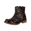 Bikerboots FELMINI "Felmini Stiefelette Leder", Damen, Gr. 42, braun (dunkelbraun), Leder, casual, Schuhe