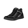 Sneaker ARA "Ara Sneaker Leder", Damen, Gr. 38,5, schwarz kombi, Leder, casual, Schuhe
