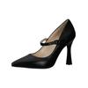 Pumps NERO GIARDINI "Nero Giardini Pumps Leder", Damen, Gr. 39, schwarz, Leder, casual, Schuhe