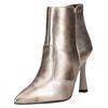 High-Heel-Stiefelette NERO GIARDINI "Nero Giardini Stiefelette Leder", Damen, Gr. 40, bronze metallic, Leder, elegant, Schuhe