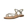 Riemchensandale TOMS "TOMS Sandalen Lederimitat", Damen, Gr. 42,5, gold, Lederimitat, casual, Schuhe