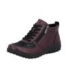 Sneakerboots RIEKER, Damen, Gr. 43, brombeere, schwarz, Lederimitat, sportlich, Schuhe, High Top Sneaker, Schnürboots, Stiefelette mit weichem Schaftrand