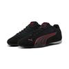 Sneaker PUMA "PUMA Catch Sneakers Erwachsene", Gr. 38, rot (schwarz rot), Obermaterial: Textil, Kuhleder, Synthetik; Futter: Textil; Innensohle: Textil; Laufsohle: Gummi, Schuhe