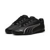 Sneaker PUMA "Catch Soleil Sneakers Damen", Gr. 39, schwarz (schwarz silber metallic gray), Obermaterial: Textil, Synthetik; Futter: Textil; Innensohle: Textil; Laufsohle: Gummi, Schuhe