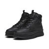Stiefel PUMA "Mayra Sneakers Damen", Gr. 36, schwarz (schwarz strong gray), Obermaterial: Kuhleder, Textil; Futter: Textil; Innensohle: Textil; Laufsohle: Gummi, Schuhe