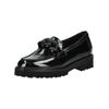 Slipper GABOR "Gabor Slipper Leder", Damen, Gr. 38,5, schwarz (schwarz lack), Leder, casual, Schuhe