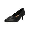 Pumps CLARKS "Adela Court", Damen, Gr. 41,5, schwarz, Leder, elegant, Schuhe, mit Komfort-Fußbett und vielseitig-elegantem Look