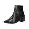 Stiefelette PAUL GREEN "Paul Green Stiefelette Glattleder", Damen, Gr. 40, schwarz, Glattleder, casual, Schuhe