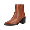 Stiefelette PAUL GREEN "Paul Green Stiefelette Glattleder", Damen, Gr. 41, braun (cognac), Glattleder, casual, Schuhe