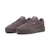 Sneaker PUMA "Carina 3.0 Suede Sneakers Damen", Gr. 41, raisin gold lila, Obermaterial: Leder; Futter: Textil; Innensohle: Textil; Laufsohle: Gummi, Schuhe