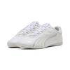 Sneaker PUMA "Catch Soleil Sneakers Damen", Gr. 35.5, weiß silber feather gray metallic, Obermaterial: Textil, Synthetik; Futter: Textil; Innensohle: Textil; Laufsohle: Gummi, Schuhe