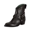 Bikerboots FELMINI "Felmini Stiefelette Leder", Damen, Gr. 38, schwarz, Leder, casual, Schuhe