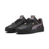 Sneaker PUMA "Carina 3.0 Luxe Sneakers Damen", Gr. 35.5, schwarz plum jam lila, Obermaterial: Leder, Synthetik; Futter: Textil, Synthetik; Innensohle: Textil; Laufsohle: Gummi, Schuhe