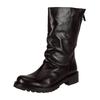 Bikerboots FELMINI "Felmini Stiefel Leder", Damen, Gr. 42, schwarz, Leder, casual, Schuhe