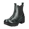Stiefelette FLY LONDON "Fly London Stiefelette Leder/Textil", Damen, Gr. 37, blau (petrol), Leder, Textil, casual, Schuhe