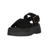 Sandale CLARKS "Evamar", Damen, Gr. 37,5, schwarz, Leder, casual, Schuhe, mit Komfort-Features