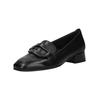 Slipper GABOR "Gabor Slipper Nappaleder", Damen, Gr. 40,5, schwarz, Nappaleder, casual, Schuhe