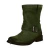 Bikerboots FELMINI "Felmini Stiefelette Leder", Damen, Gr. 37, grün, Leder, casual, Schuhe